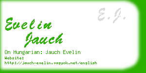 evelin jauch business card